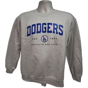 Los Angeles LA Dodgers Baseball Brooklyn NY Mens Gray/Oatmeal Sweatshirt Medium